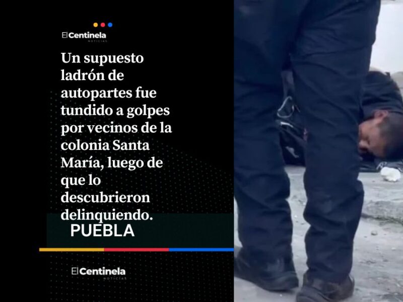Vecinos golpean a presunto ladrón de autopartes en Santa María y reciben amenazas de “La 46”