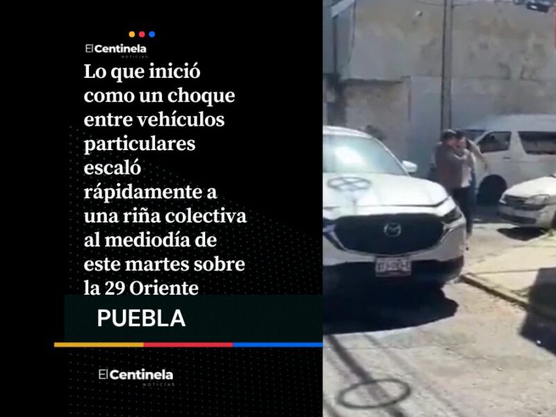 Hay tiro: Choque se convierte en pelea campal frente a funeraria Valle de los Ángeles