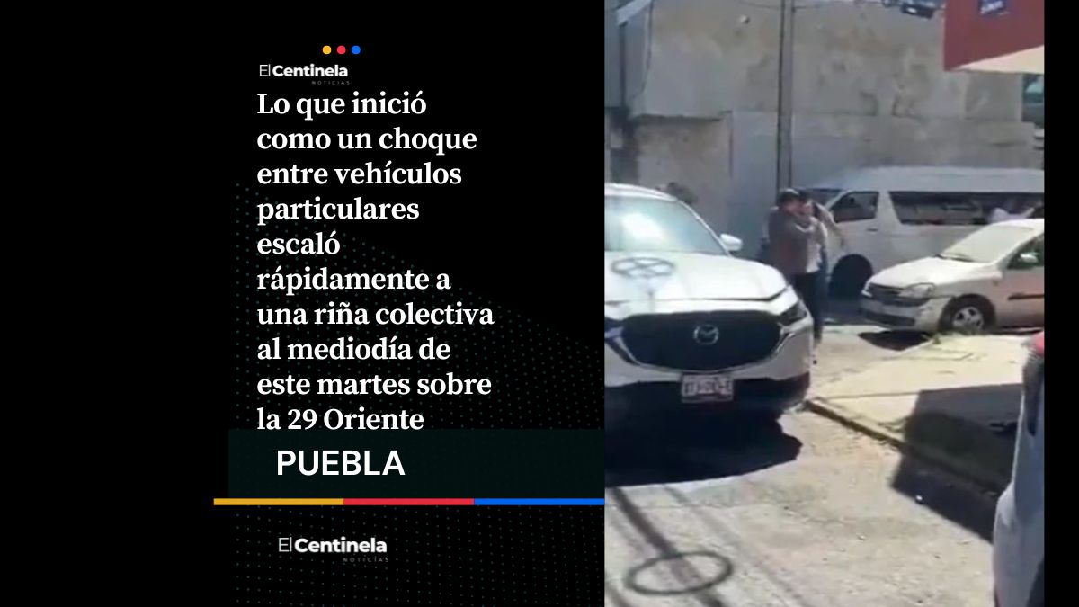 Hay tiro: Choque se convierte en pelea campal frente a funeraria Valle de los Ángeles