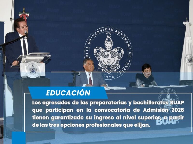 Egresados de prepas y bachilleratos BUAP tienen garantizado ingreso al nivel superior: Rectora Lilia Cedillo