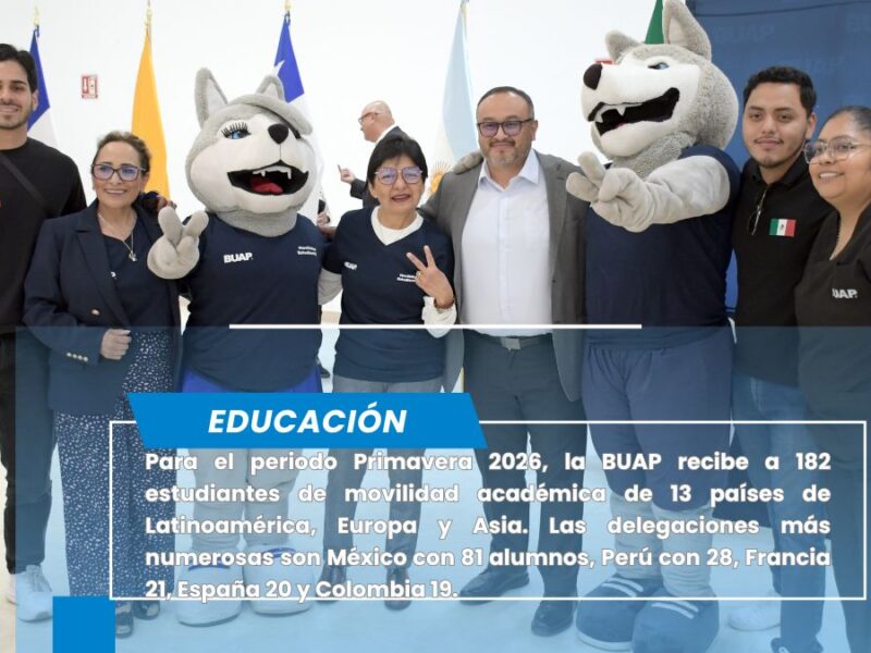 Recibe BUAP a 182 estudiantes de movilidad académica