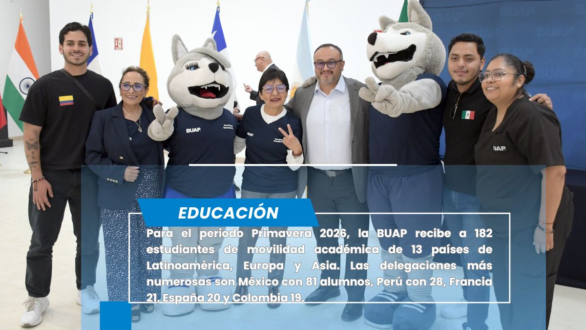 Recibe BUAP a 182 estudiantes de movilidad académica