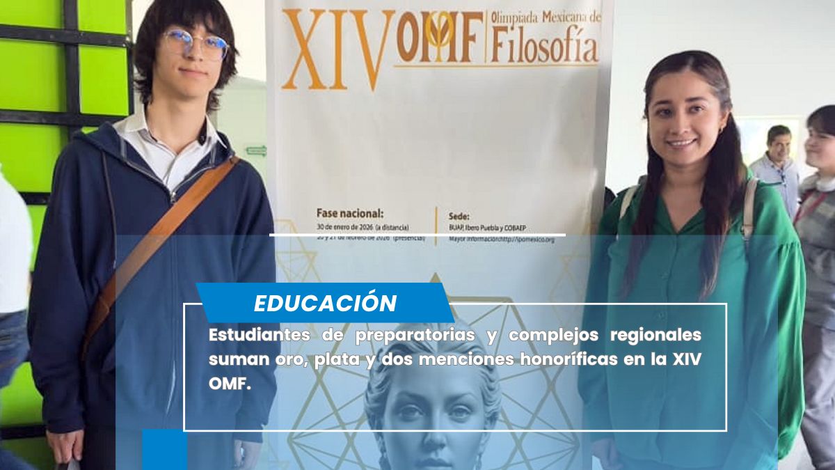 Obtiene BUAP primeros lugares en la XIV Olimpiada Mexicana de Filosofía