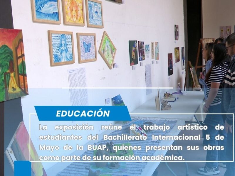 Participan estudiantes del Bachillerato 5 de Mayo en Expo Artes 2026