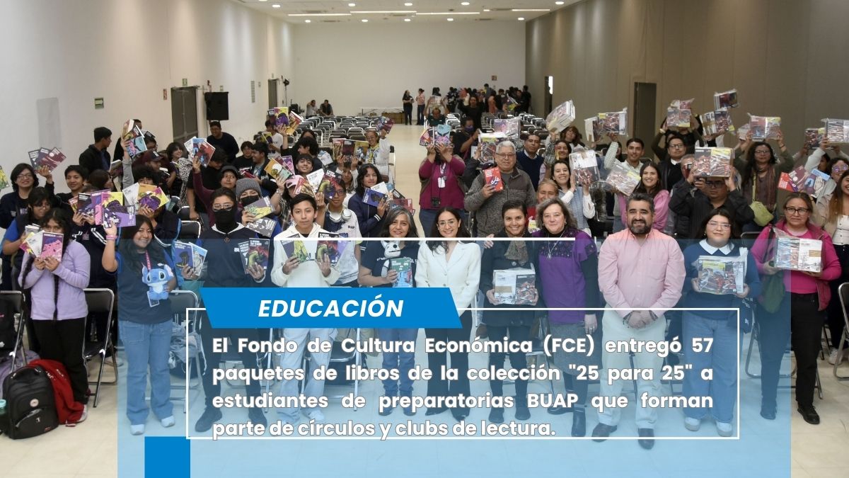 Forman BUAP y Fondo de Cultura Económica lectores responsables