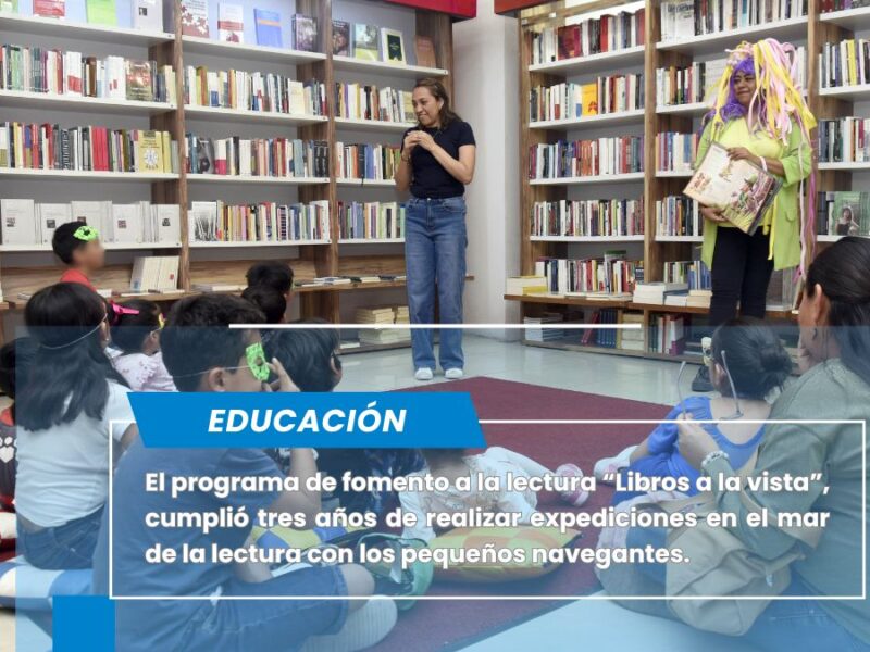 Cumple tres años programa “Libros a la vista”