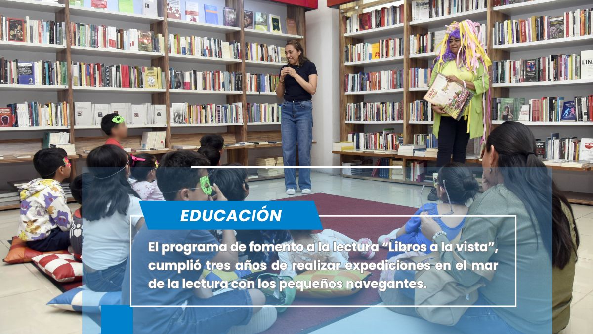 Cumple tres años programa “Libros a la vista”