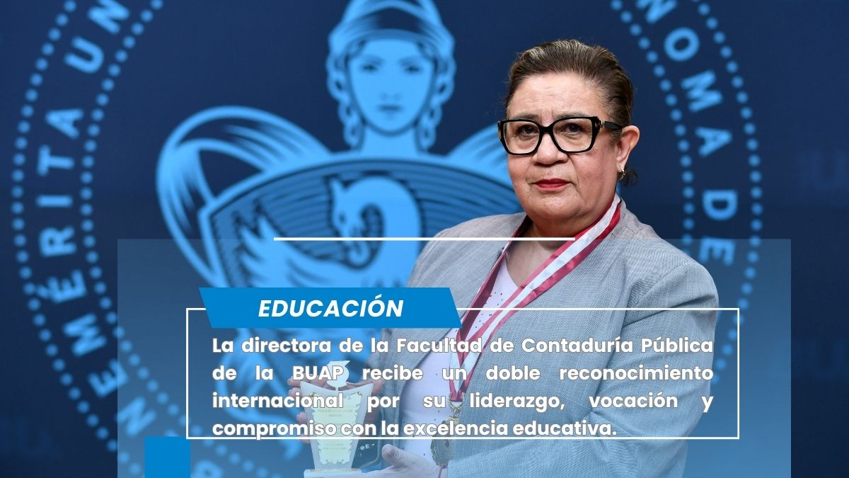 Académica BUAP recibe galardón educativo y Doctorado Honoris Causa por la OIICE