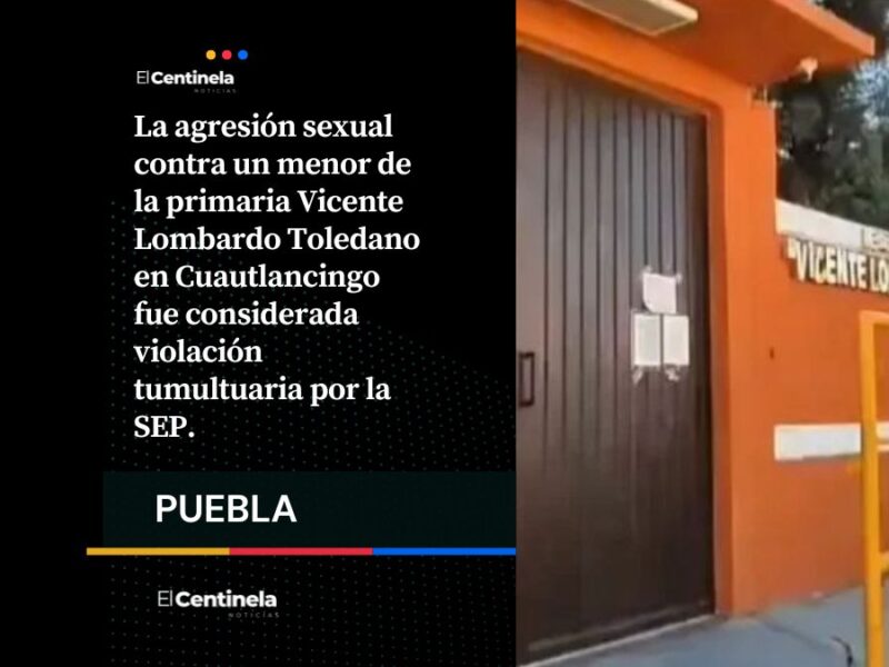 Violación tumultuaria a un menor en primaria de Cuatlancingo reconoce SEP: uno ejecutó y 7 estudiantes lo ayudaron