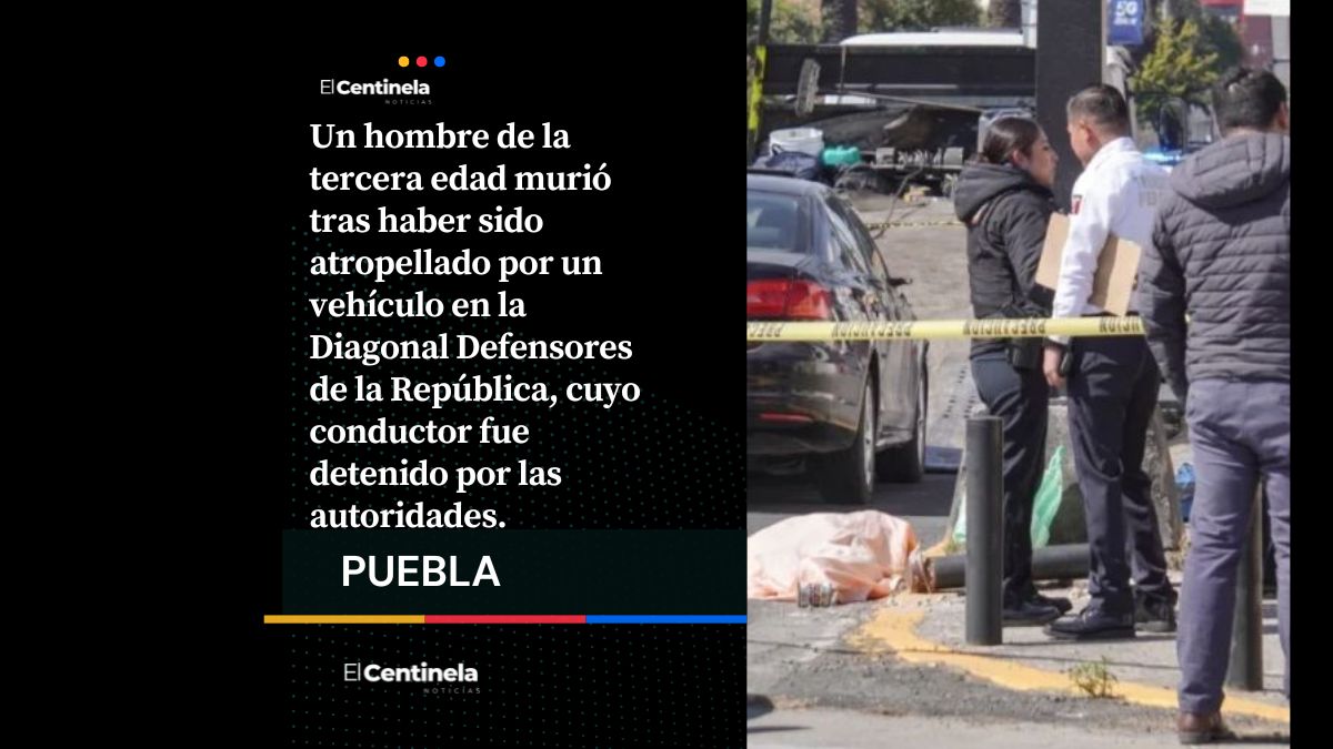 Muere abuelito atropellado en la Diagonal Defensores de la República