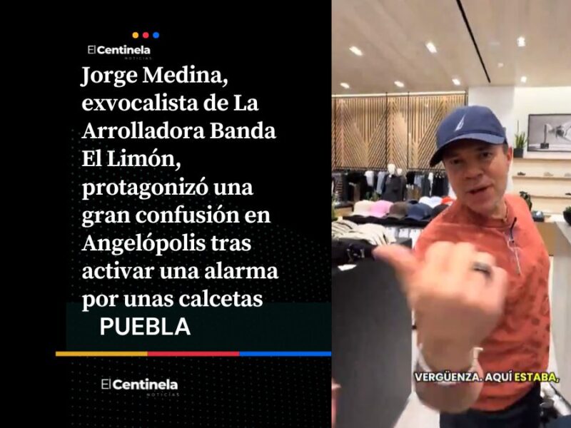 ¡Se va sin pagar! Jorge Medina vive bochornosa confusión por unas calcetas en Angelópolis