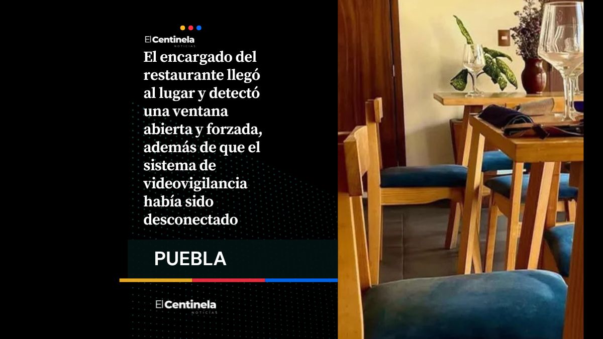 Saquean restaurante Marejada en San Andrés Cholula; pérdidas superan los 150 mil pesos