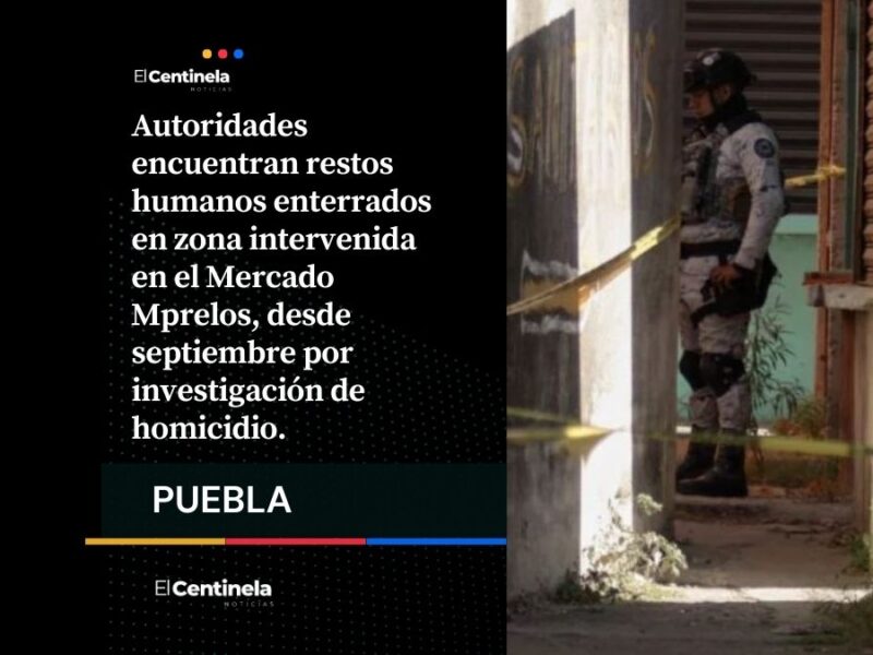 Localizan fosa clandestina con restos humanos tras megaoperativo en el Mercado Morelos