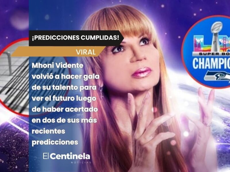¡Predicciones cumplidas! Mhoni Vidente predijo el sismo del 8 de febrero y al ganador del Super Bowl LX