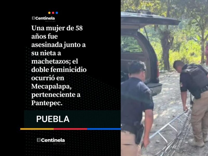 Feminicidios 8 y 9: asesinan a machetazos a abuelita y su nieta en Pantepec