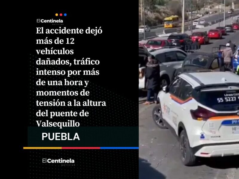 Tortón se queda sin frenos y causa megacarambola de más de 12 autos en el Periférico