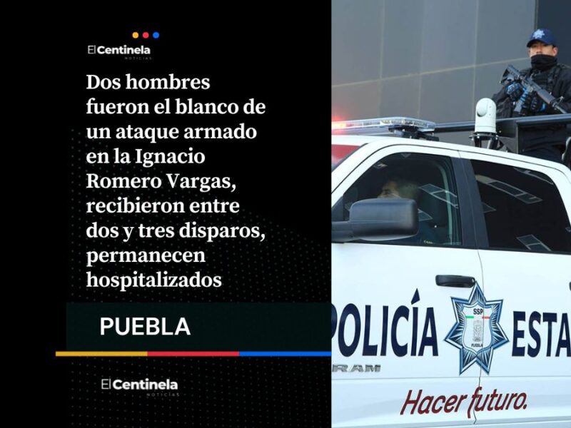 Hieren con arma de fuego a dos hombres en la Romero Vargas, ambos están graves