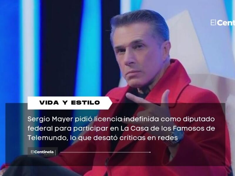 Critican a Sergio Mayer por dejar funciones en el Congreso y entrar a La Casa de los Famosos