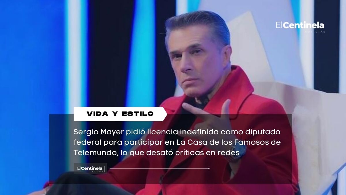 Critican a Sergio Mayer por dejar funciones en el Congreso y entrar a La Casa de los Famosos