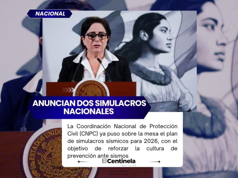 Protección Civil anuncia dos simulacros nacionales