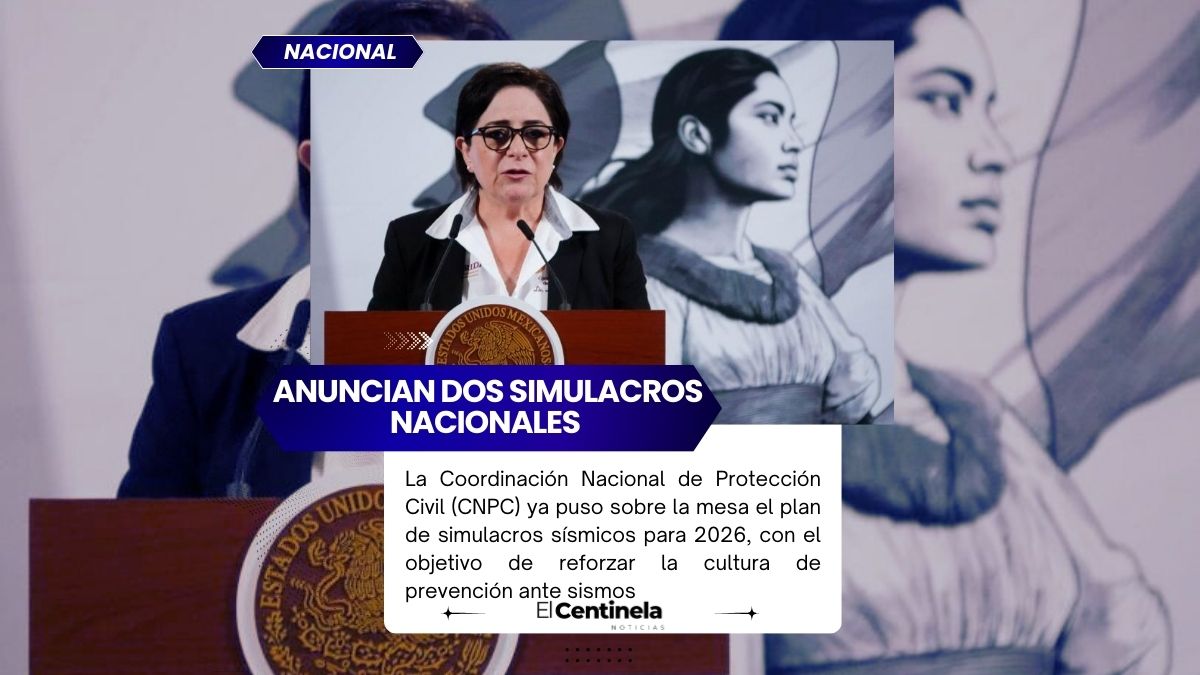 Protección Civil anuncia dos simulacros nacionales