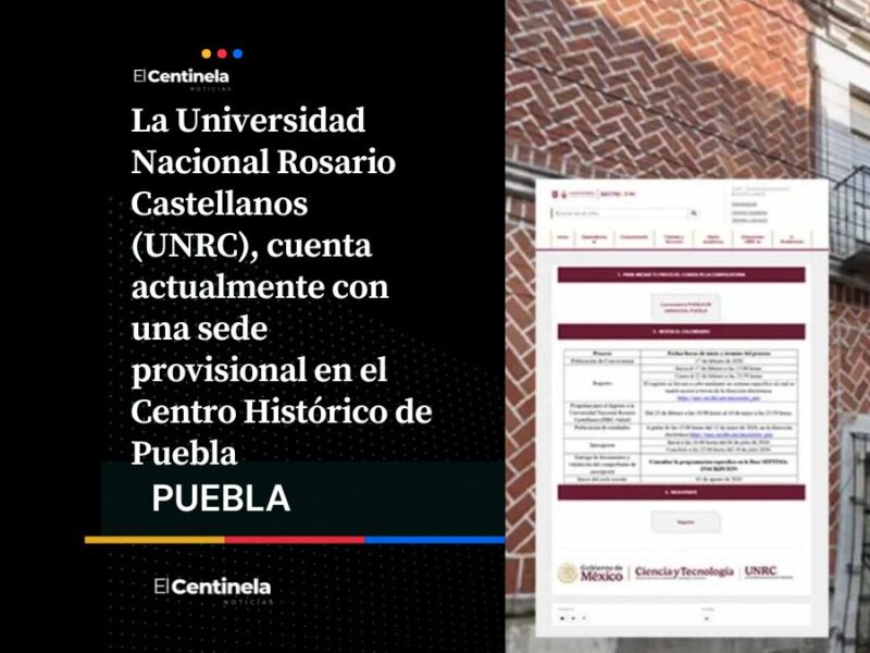 Abren registro en Puebla para estudiar Medicina o Enfermería en la Universidad Rosario Castellanos