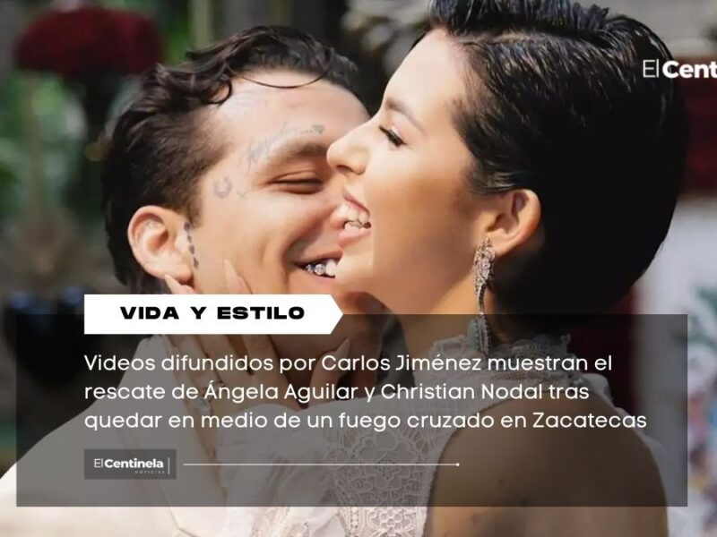 Ángela Aguilar y Christian Nodal fueron rescatados luego del fuego cruzado en Zacatecas