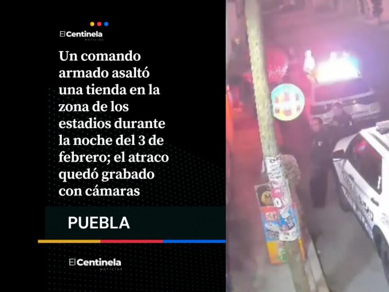 Asaltantes armados causan terror en la zona de los estadios tras asalto a tienda de conveniencia
