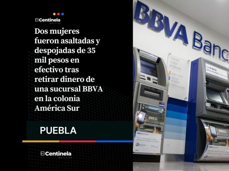 Asaltan a punta de pistola a mamá e hija luego de salir de BBVA en América Sur