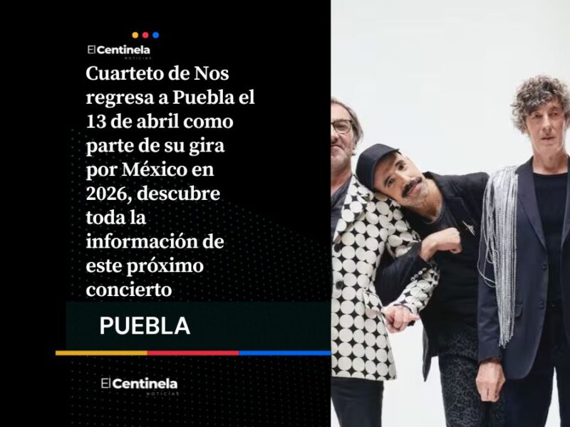Cuarteto de Nos en Puebla este próximo 13 de abril: precios y detalles de su concierto