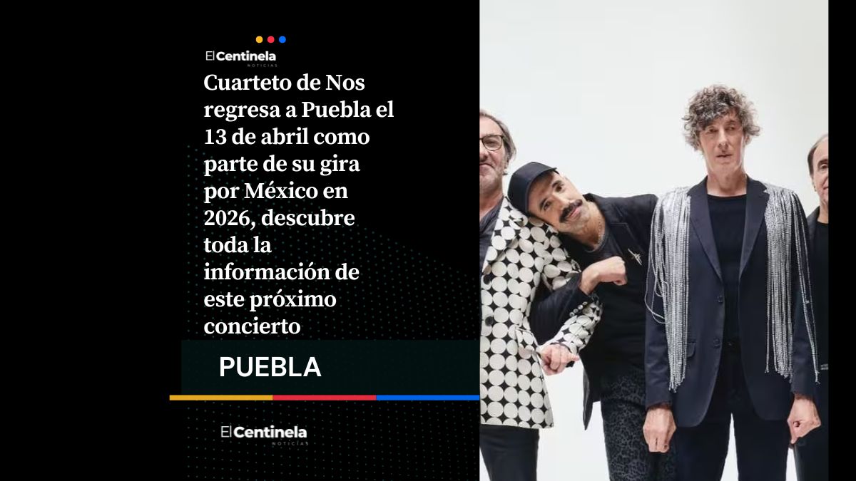 Cuarteto de Nos en Puebla este próximo 13 de abril: precios y detalles de su concierto