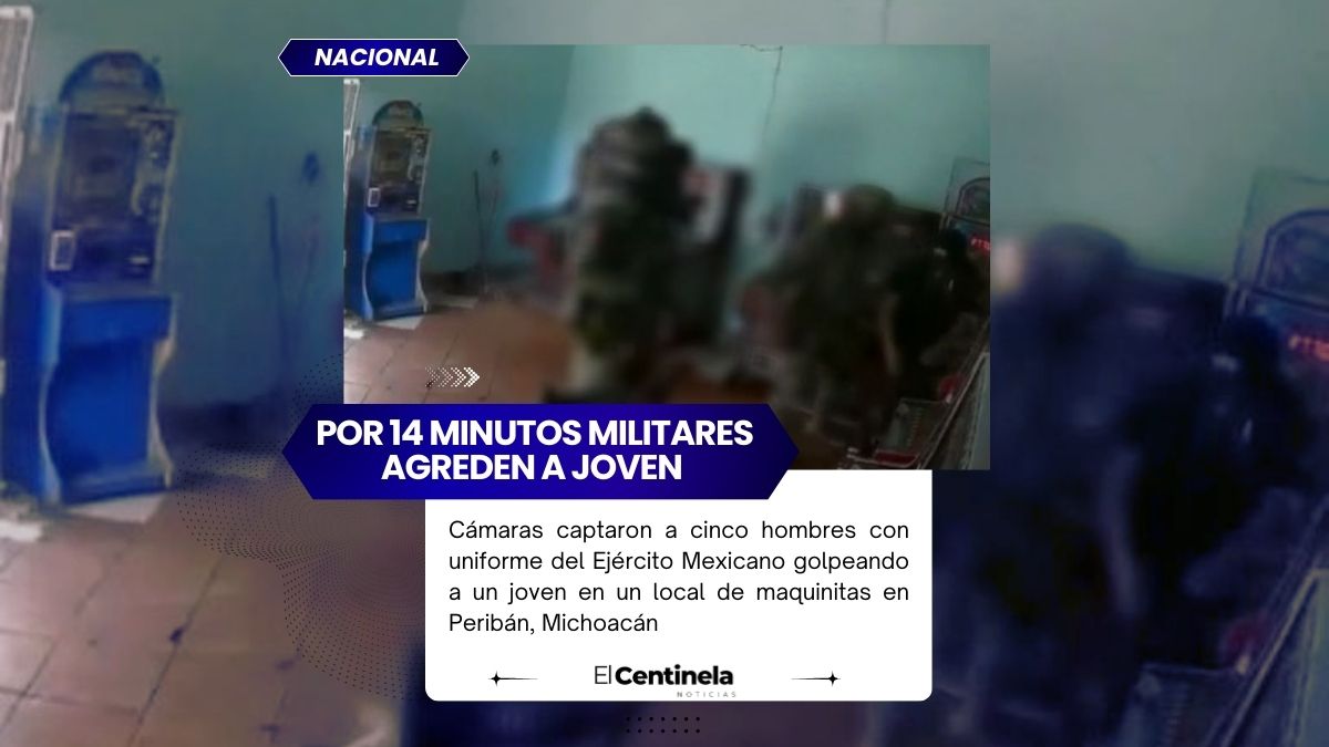 VIDEO exhibe agresión de presuntos militares contra joven en Peribán, Michoacán