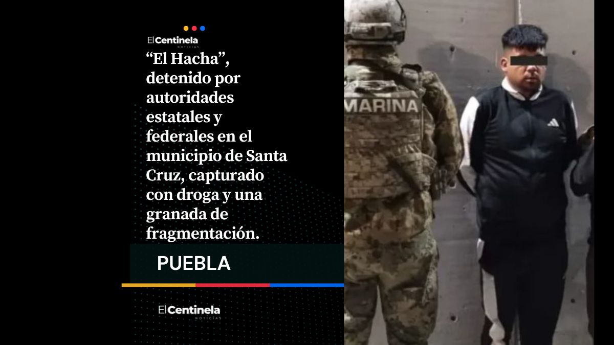 Sin placas y armado: Así cayó “El Hacha”, operador del Cártel de las 4 Letras en Puebla y Tlaxcala