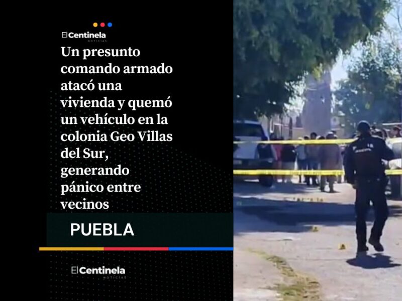 Fuera de control: comando en Geo Villas del Sur balea vivienda e incendia vehículo