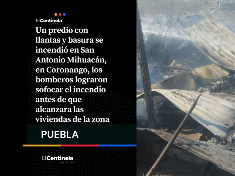 Incendio en Coronango alarma a vecinos, bomberos evitan que el fuego alcance viviendas