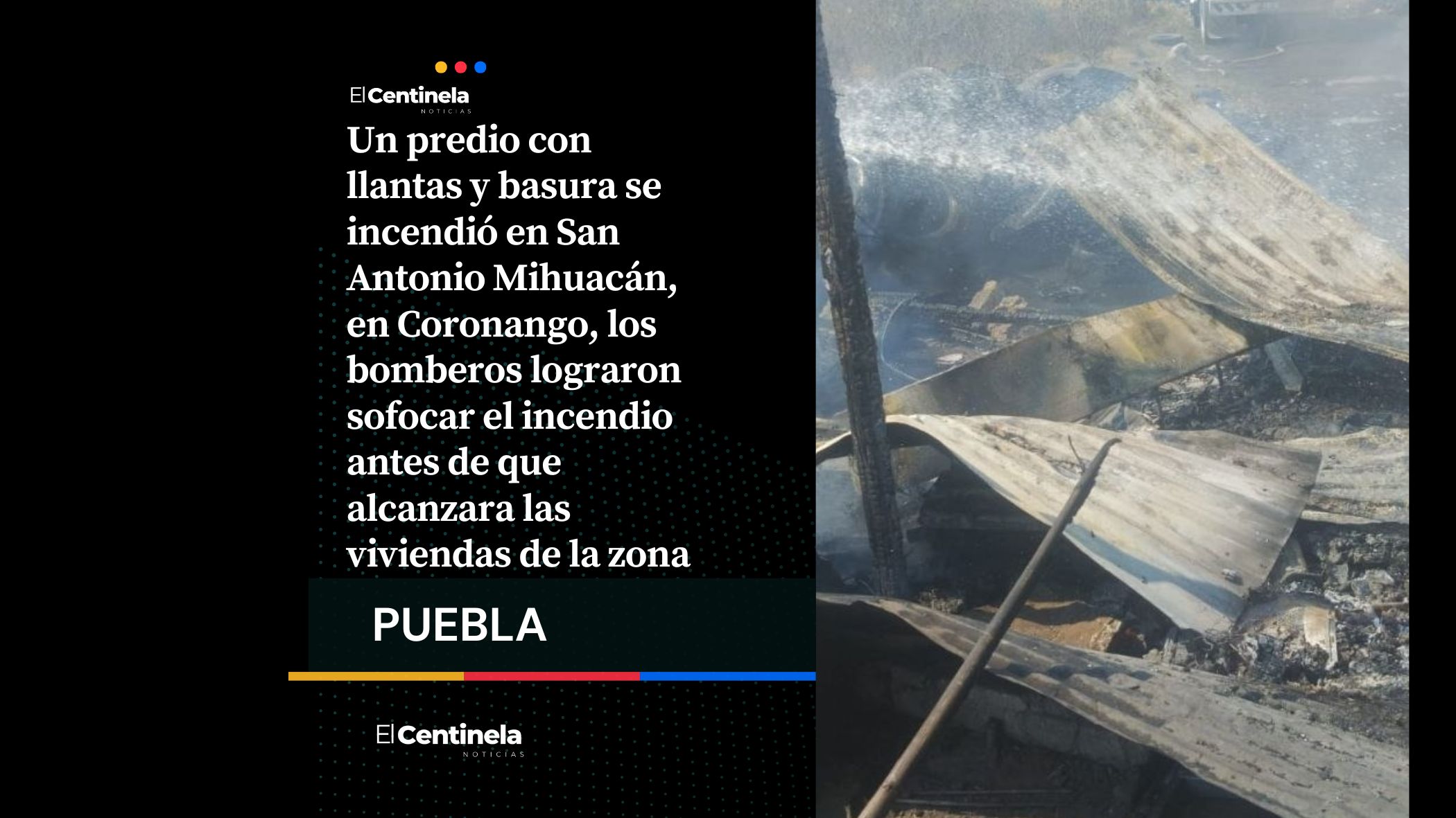 Incendio en Coronango alarma a vecinos, bomberos evitan que el fuego alcance viviendas