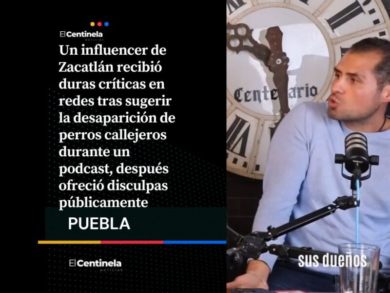 Influencer de Zacatlán desata polémica por comentarios sobre perros callejeros