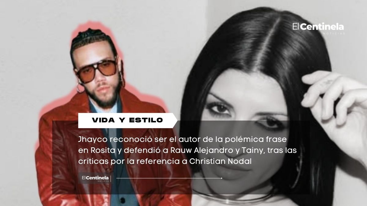 Jhayco asume la autoría de frase sobre Nodal y califica de “injustos” los ataques a Rauw Alejandro y Tainy