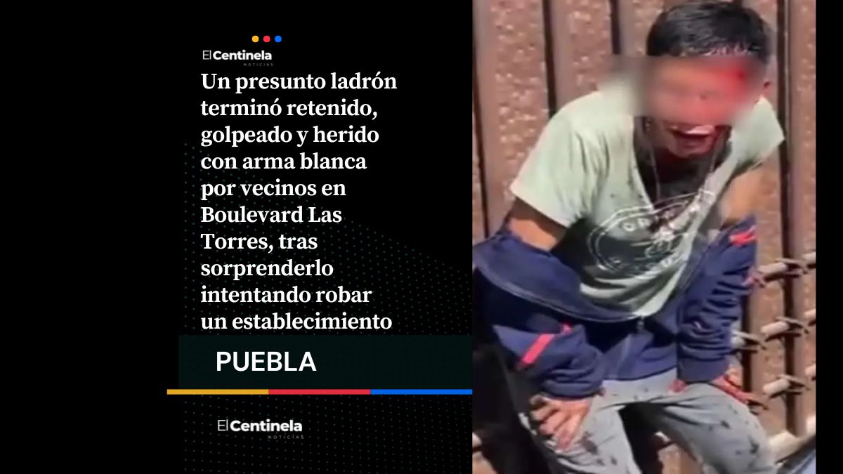 Como en los cómics: vecinos golpean y navajean a presunto ladrón en Boulevard Las Torres