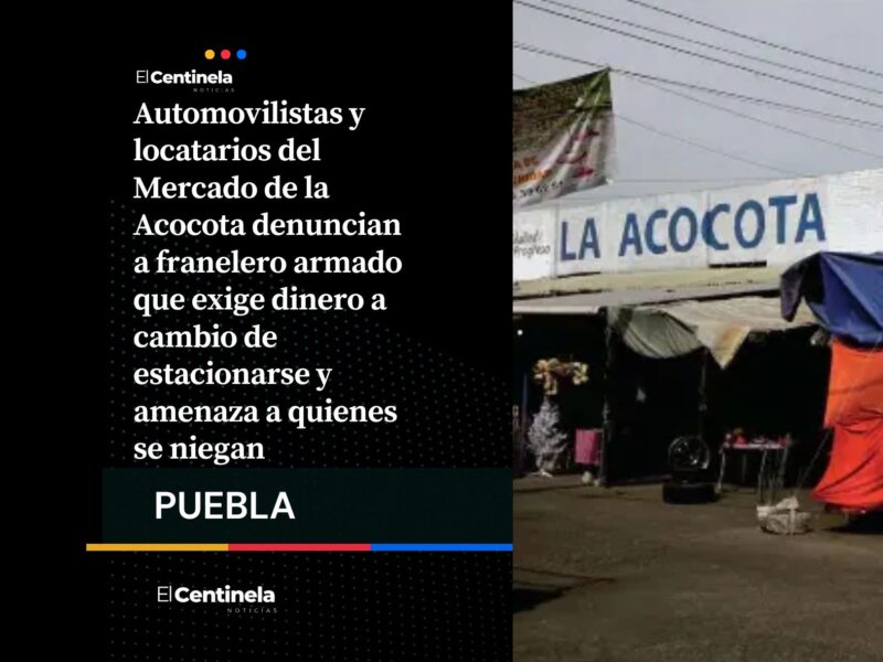 Franelero armado exige “cuota” y genera pánico entre automovilistas en el Mercado de la Acocota