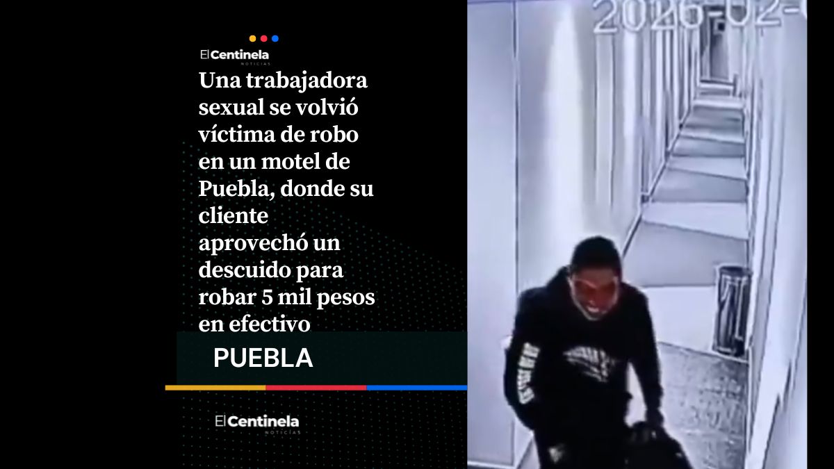 Hombre roba 5 mil pesos a trabajadora sexual en motel y huye con una sonrisa