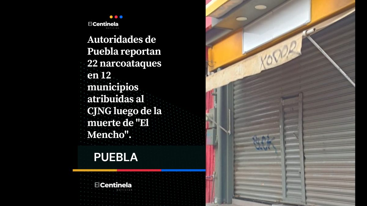 Policía de Puebla controla 22 narcoataques en el estado, hay 3 detenidos