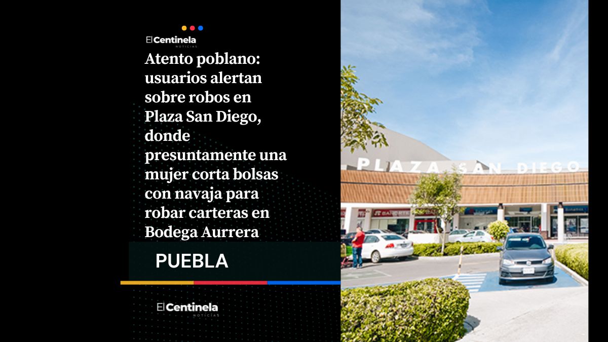 ¡Cuidado! Advierten de robos en Plaza San Diego: cortan bolsas para sustraer carteras