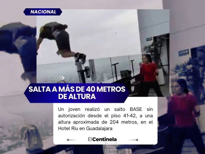 De miedo: salto clandestino desde Hotel Riu Guadalajara provoca clausura de Rooftop Bar