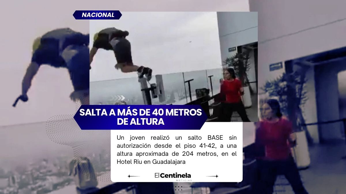De miedo: salto clandestino desde Hotel Riu Guadalajara provoca clausura de Rooftop Bar