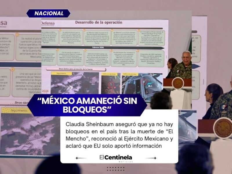 Claudia Sheinbaum: “Amanecimos sin bloqueos” tras operativo donde murió “El Mencho”