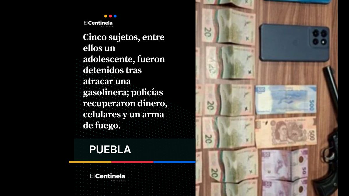 Detienen en el Centro Histórico a banda de asaltantes tras robo a gasolinera