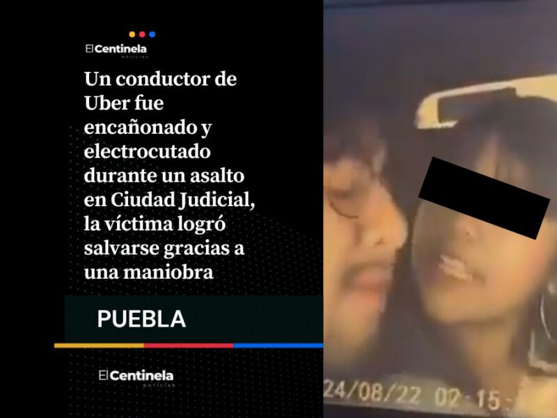 Violento asalto en Ciudad Judicial: Conductor de Uber es electrocutado con teaser y logra escapar