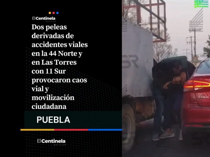 Caos vial: dos peleas tras accidentes paralizan el tráfico en el norte y sur de la ciudad