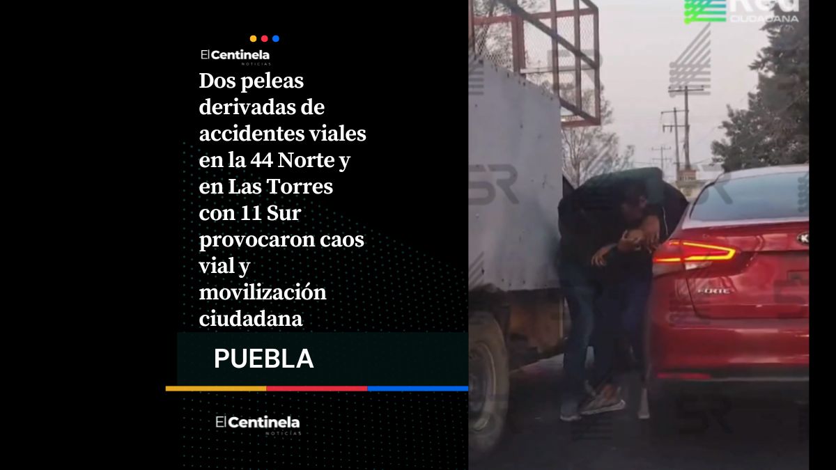 Caos vial: dos peleas tras accidentes paralizan el tráfico en el norte y sur de la ciudad